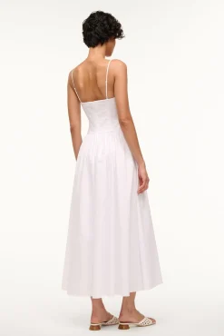 Poplin Shop|Dresses<STAUD DENA DRESS   WHITE