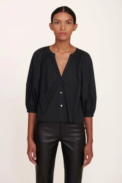 Tops|Poplin Shop<STAUD DILL TOP   BLACK
