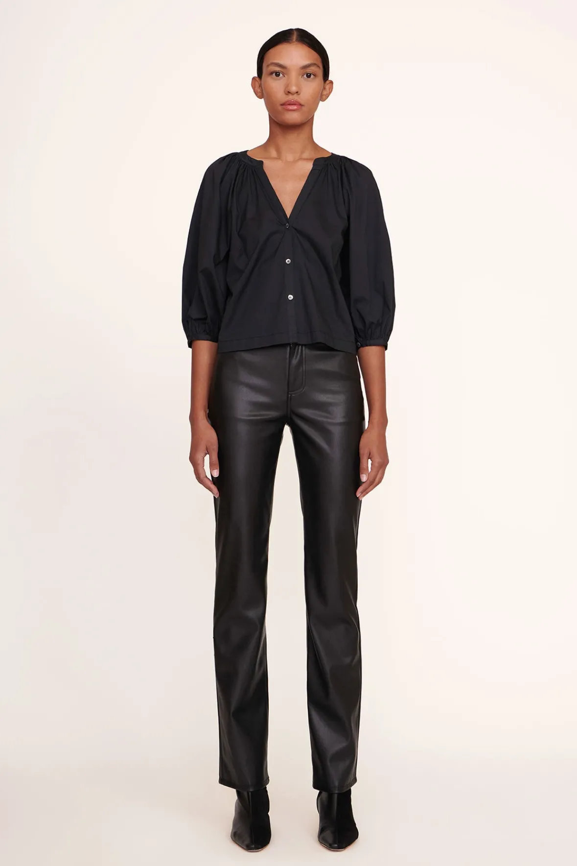 Tops|Poplin Shop<STAUD DILL TOP BLACK