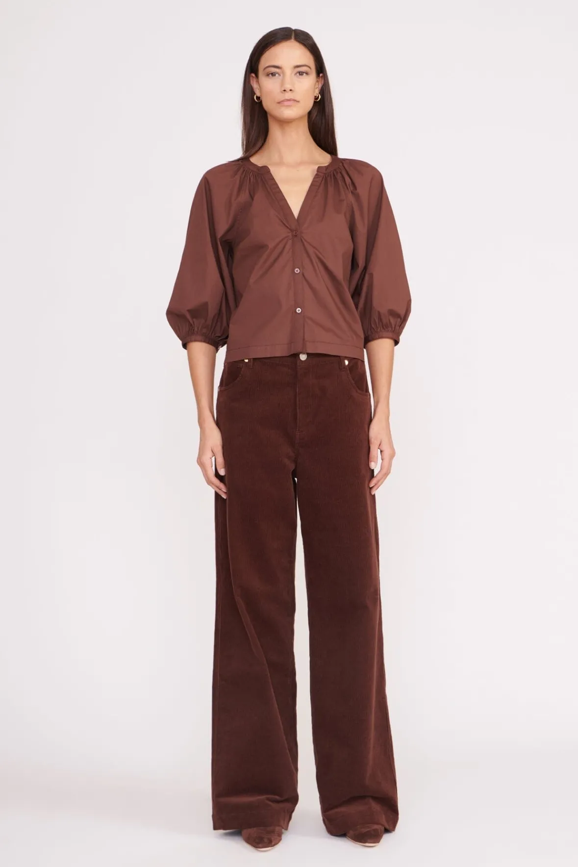 Poplin Shop<STAUD DILL TOP MAHOGANY