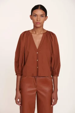 Poplin Shop|Tops<STAUD DILL TOP TAN