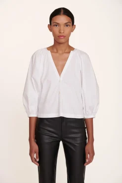Poplin Shop|Tops<STAUD DILL TOP WHITE