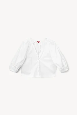 Poplin Shop|Tops<STAUD DILL TOP   WHITE