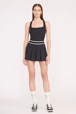 STAUD Court<STAUD DOUBLES SKIRT   BLACK