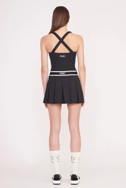 STAUD Court<STAUD DOUBLES SKIRT   BLACK