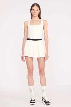 STAUD Court<STAUD DOUBLES SKIRT   IVORY