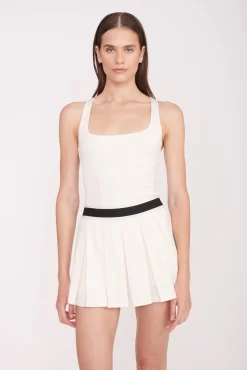 STAUD Court<STAUD DOUBLES SKIRT   IVORY