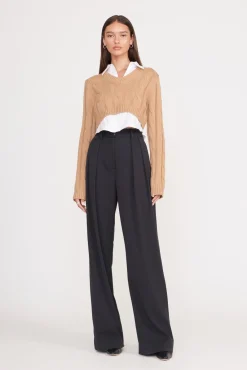 Knits<STAUD DUKE SWEATER  CAMEL WHITE CAMELWHITE