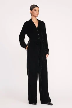Dresses<STAUD ELIJAH JUMPSUIT   BLACK