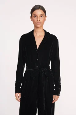 Dresses<STAUD ELIJAH JUMPSUIT   BLACK
