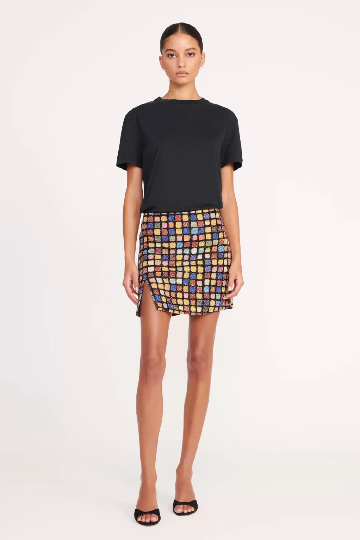 Skirts<STAUD EMERIE SKIRT DANCE FLOOR DANCEFLOOR