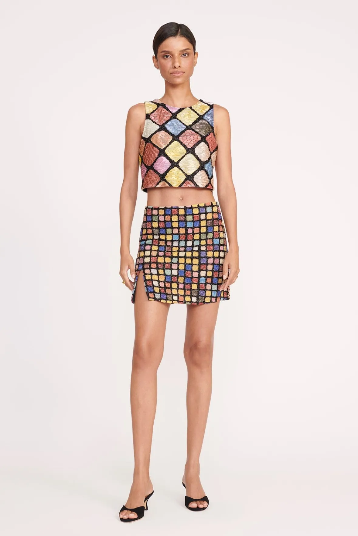 Skirts<STAUD EMERIE SKIRT DANCE FLOOR DANCEFLOOR
