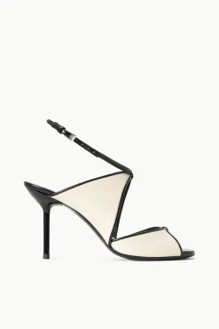 Heels<STAUD EMILIA STILETTO  CREAM BLACK