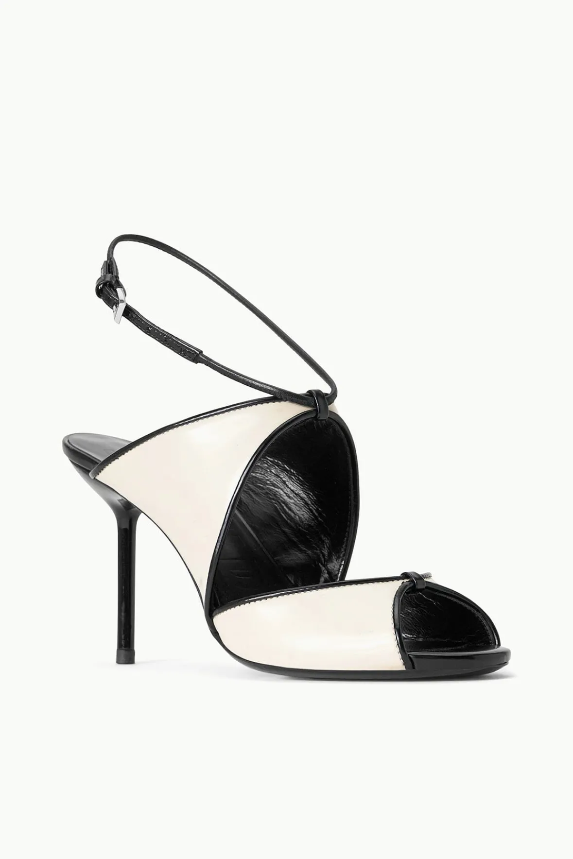 Heels<STAUD EMILIA STILETTO CREAM BLACK