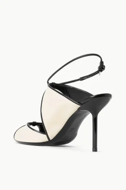 Heels<STAUD EMILIA STILETTO CREAM BLACK