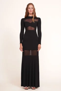Dresses<STAUD FALCON DRESS BLACK