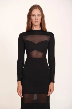 Dresses<STAUD FALCON DRESS   BLACK