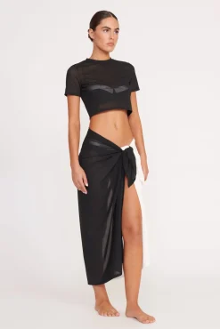 Cover-Ups<STAUD FERNANDA TOP BLACK