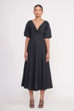 Poplin Shop<STAUD FINLEY DRESS BLACK