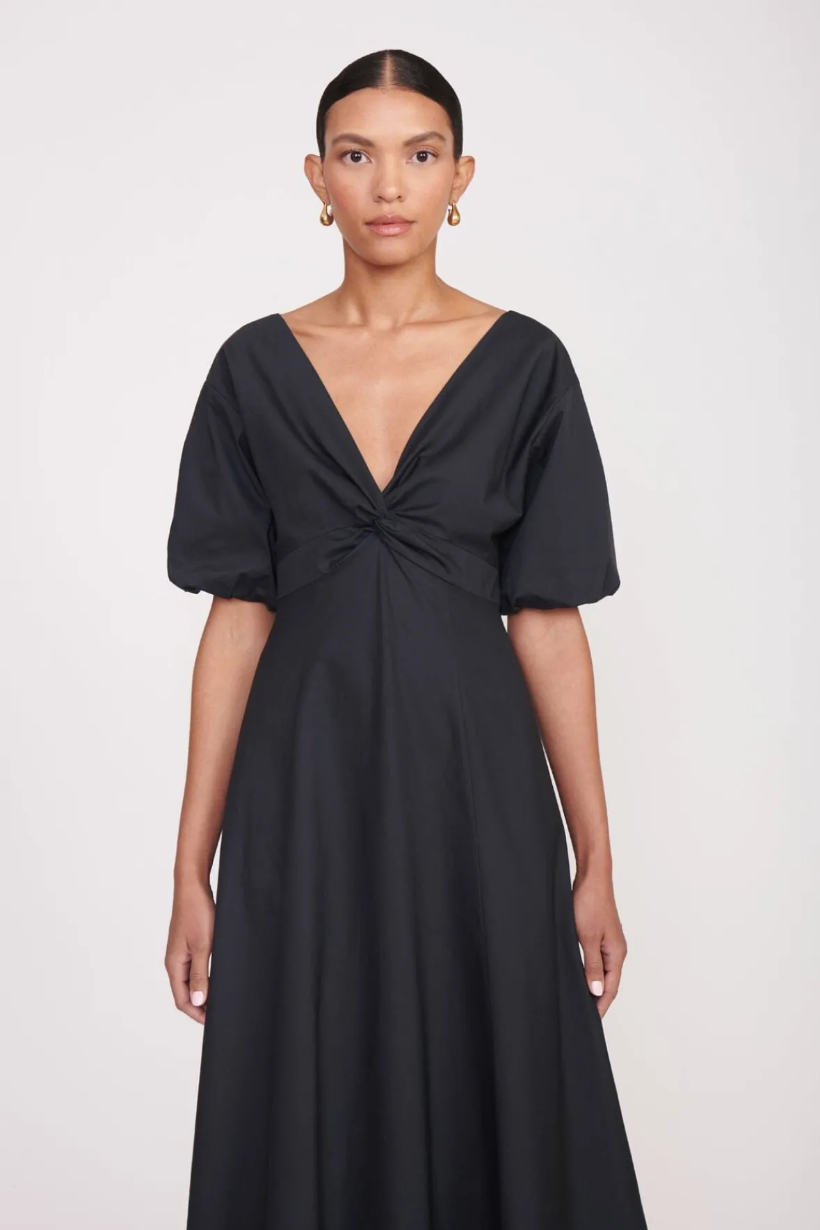 Poplin Shop<STAUD FINLEY DRESS BLACK