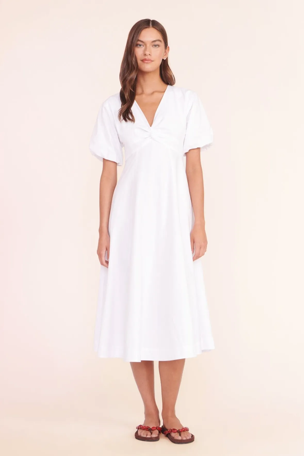 Poplin Shop<STAUD FINLEY DRESS WHITE