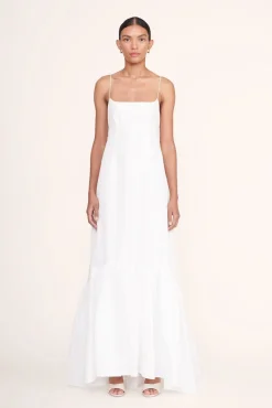 Dresses<STAUD FLORENCE DRESS WHITE