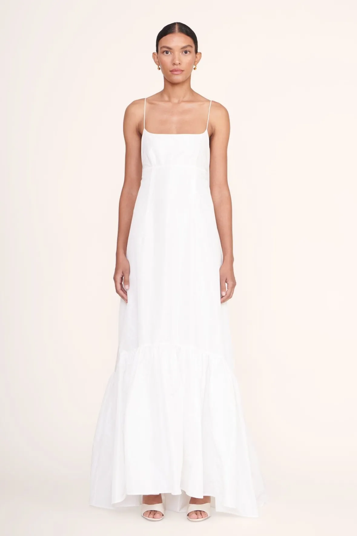 Dresses<STAUD FLORENCE DRESS WHITE