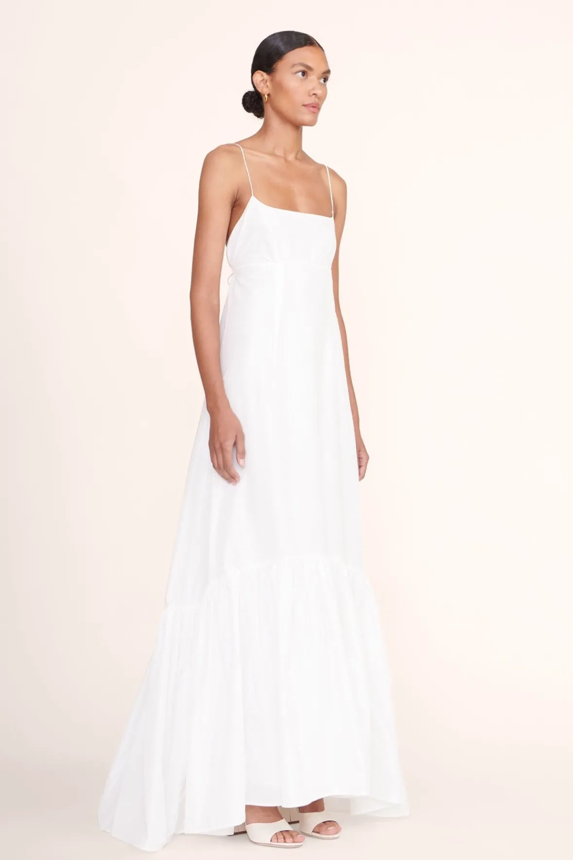 Dresses<STAUD FLORENCE DRESS WHITE