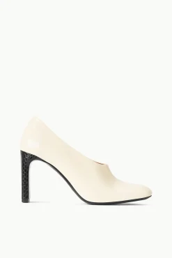 Heels<STAUD FLORENTINE PUMP  CREAM BLACK CREAMBLACK