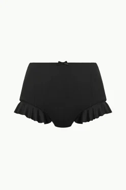 Bikinis<STAUD FLOURISH HIGH RISE BIKINI BOTTOM   BLACK