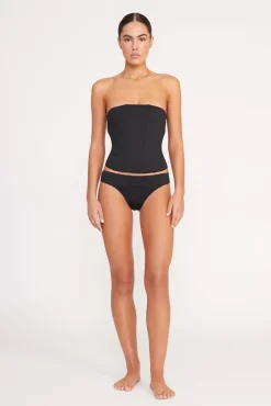 Bikinis<STAUD FRANCESCA BIKINI TOP BLACK