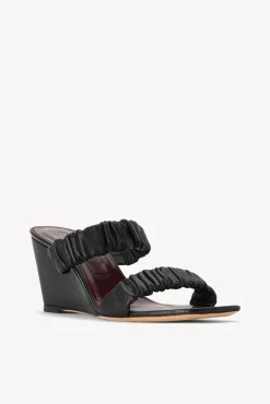 Platforms & Wedges<STAUD FRANKIE WEDGE   BLACK