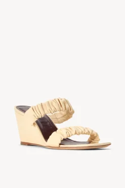 Platforms & Wedges<STAUD FRANKIE WEDGE   CREAM