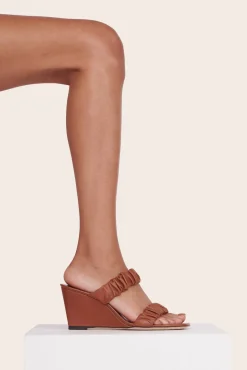 Platforms & Wedges<STAUD FRANKIE WEDGE   TAN
