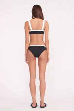 Bikinis<STAUD GEMMA BIKINI BOTTOM BLACK WHITE BLACKWHITE