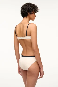 Bikinis<STAUD GEMMA BIKINI BOTTOM  IVORY BLACK IVORYBLACK