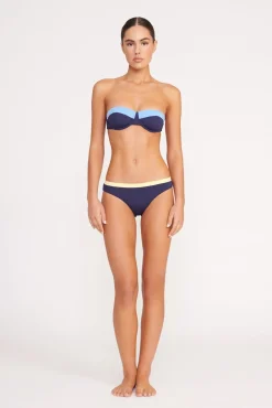 Bikinis<STAUD GEMMA BIKINI BOTTOM  NAVY COLORBLOCK NAVYCOLORBLOCK