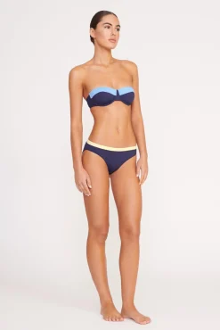 Bikinis<STAUD GEMMA BIKINI BOTTOM  NAVY COLORBLOCK NAVYCOLORBLOCK