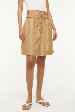 Pants & Shorts<STAUD GENNY SHORT   FAWN