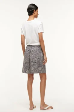 Pants & Shorts<STAUD GENNY SHORT NAVY MOSAIC NAVYMOSAIC