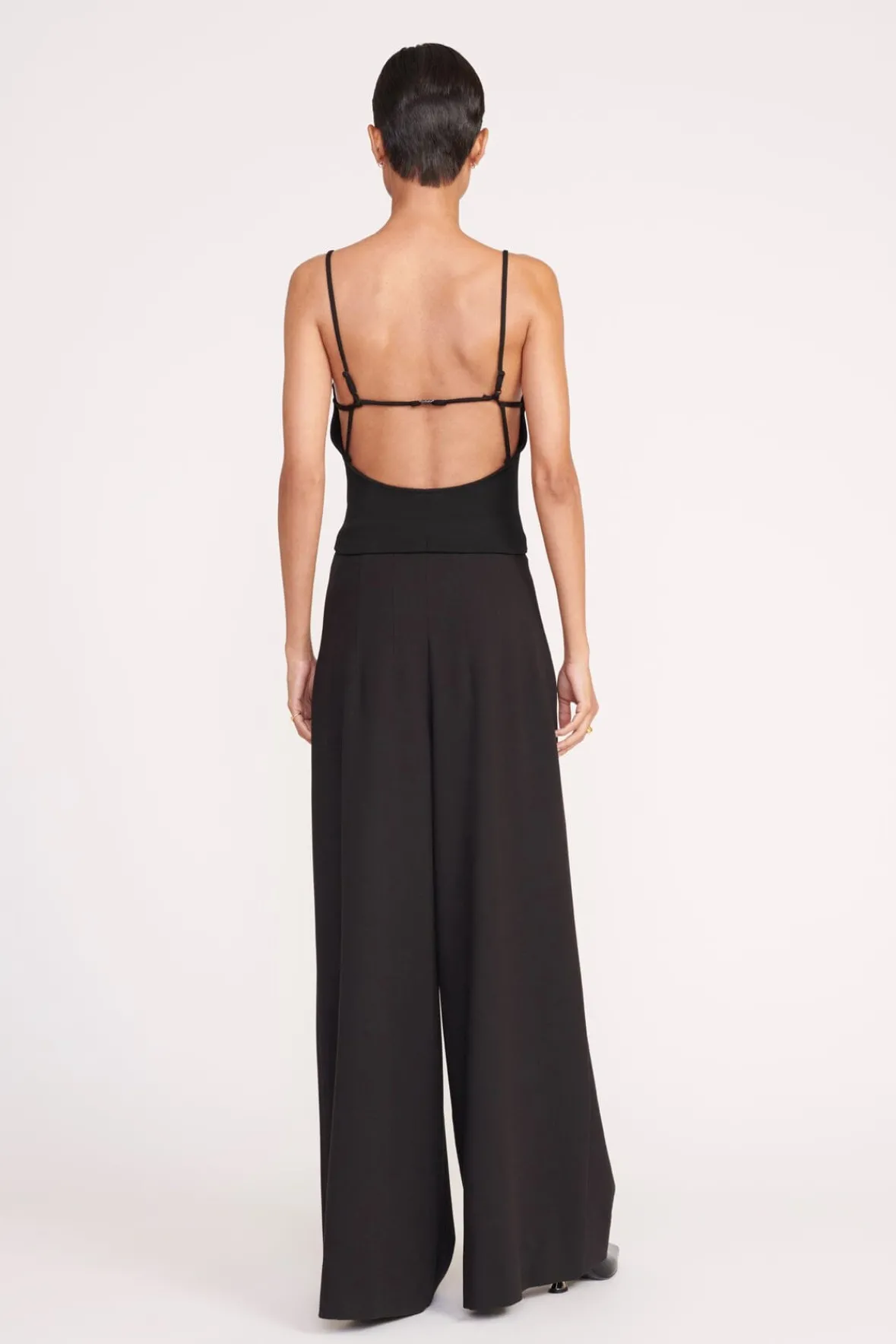 Tops<STAUD GEORGINA TOP BLACK