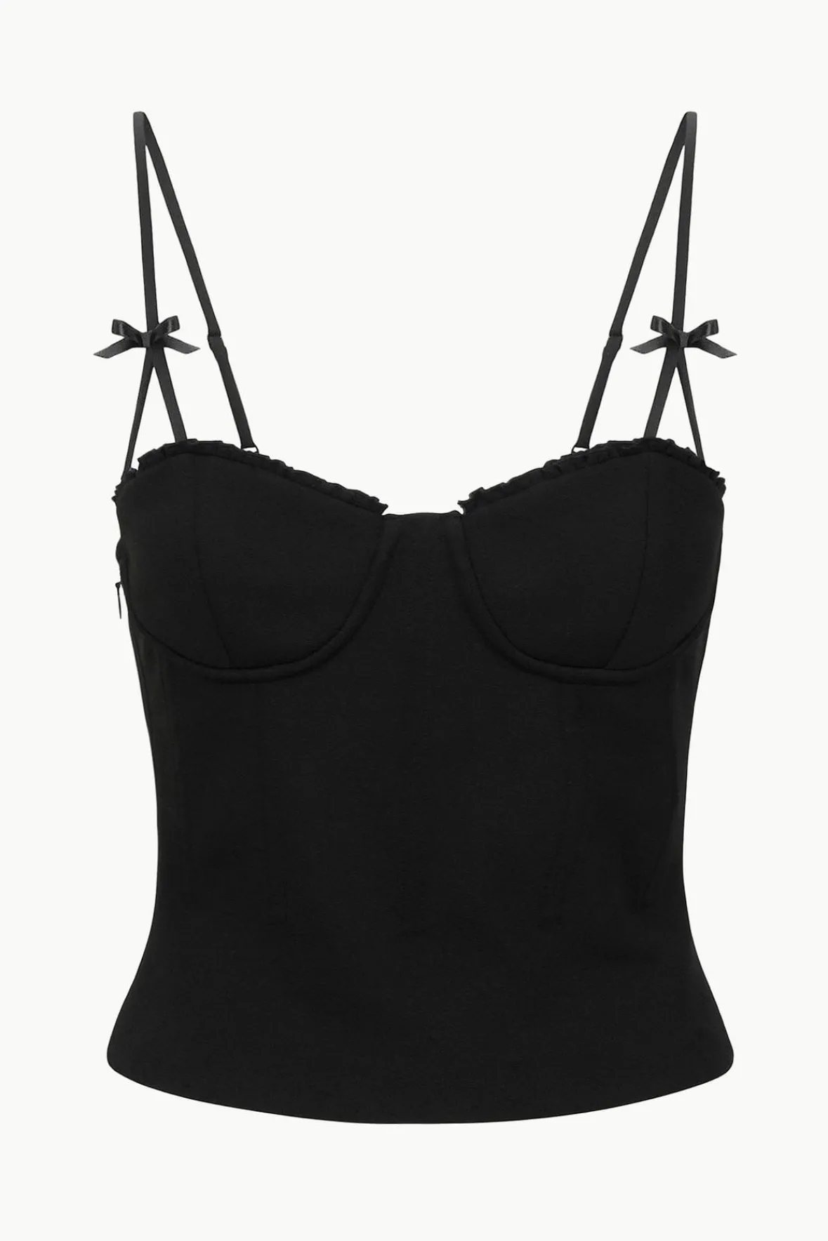 Tops<STAUD GEORGINA TOP BLACK