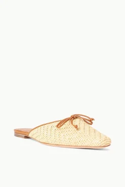 Mules & Flats<STAUD GINA MULE RAFFIA NATURAL
