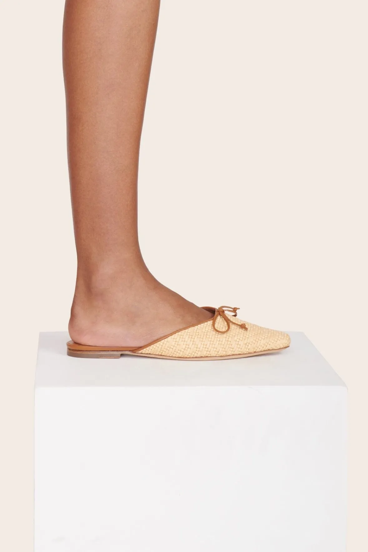 Mules & Flats<STAUD GINA MULE RAFFIA NATURAL