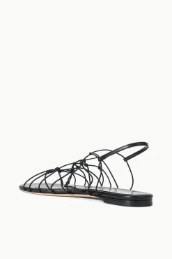 Sandals<STAUD GIO KNOT SANDAL   BLACK