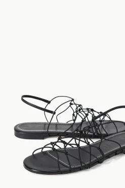 Sandals<STAUD GIO KNOT SANDAL   BLACK