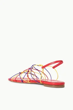 Sandals<STAUD GIO KNOT SANDAL  RED ROSE MULTI REDROSEMULTI