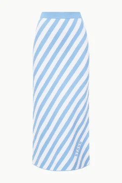 Skirts<STAUD GIOVANNI SKIRT  BLUE SEASHORE STRIPE BLUESEASHORESTRIPE