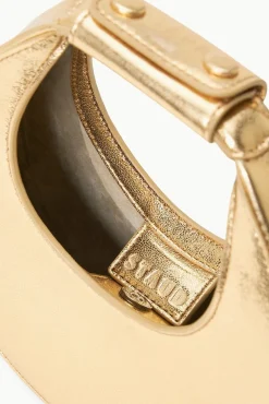 Moon|Crossbody<STAUD GOODNIGHT MOON BAG   GOLD