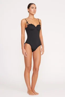 One Pieces<STAUD GOSSAMER ONE PIECE   BLACK
